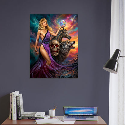 BORIS VALLEJO CIRCE POSTER – GODDESS SORCERESS WITH MYSTICAL ORB 1991 5