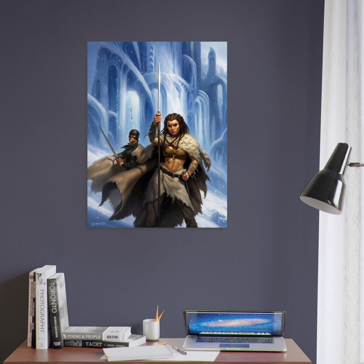 The Ancient Poster – Warrior Woman in Snow by Todd Lockwood Fantasy Art 2007 5
