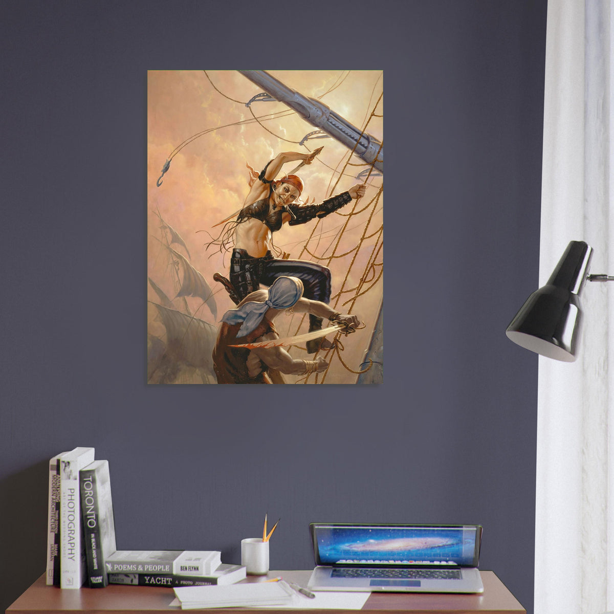 The Pirate King Poster – Todd Lockwood Fantasy Pirate Woman Art Print 2008 5