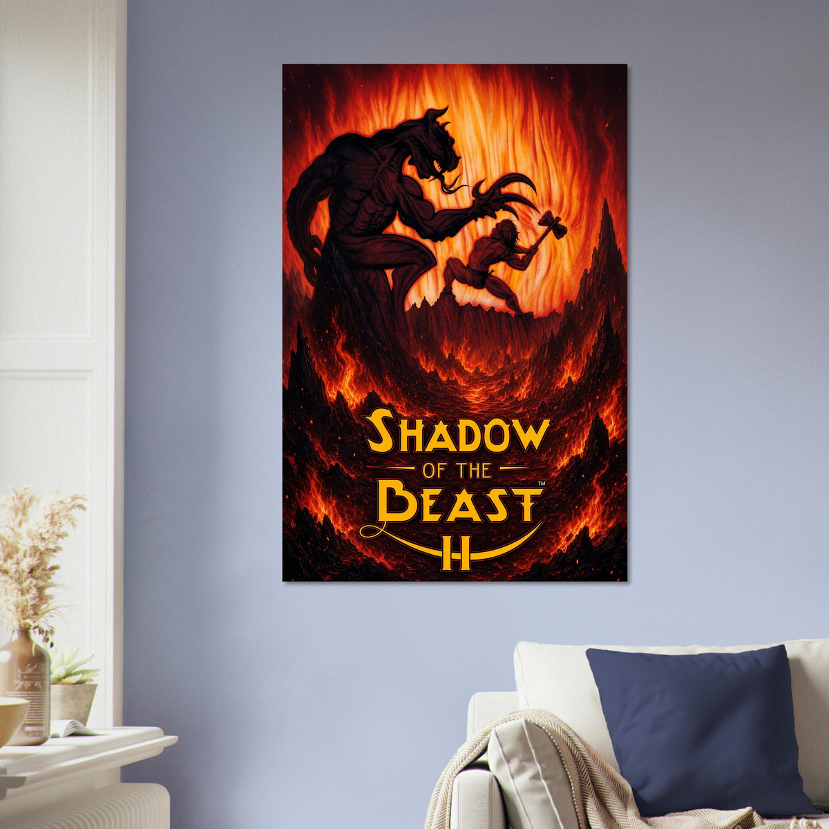 Shadow of the Beast II Poster – Demon Beast Fantasy Art Wall Art Decor 5