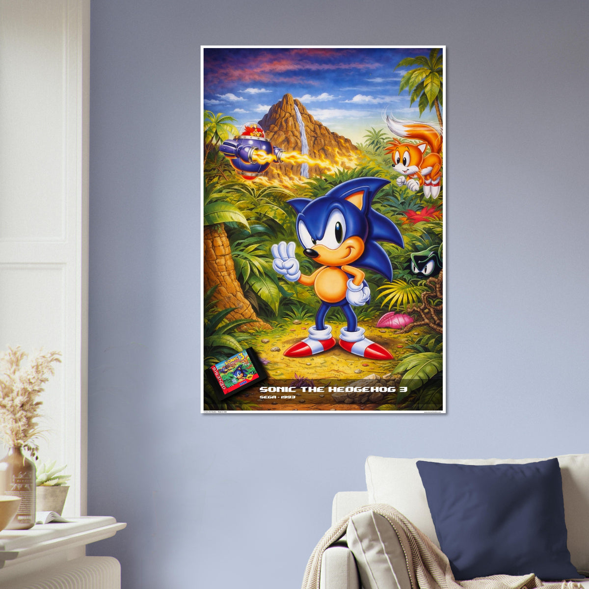 Sonic the Hedgehog 3 Tropical Showdown Poster - Retro Video Game Art 5