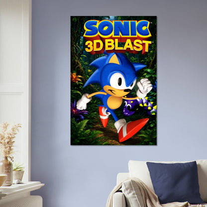 Sonic 3D Blast Poster – Blue Hedgehog Video Game Art Wall Art Decor 5