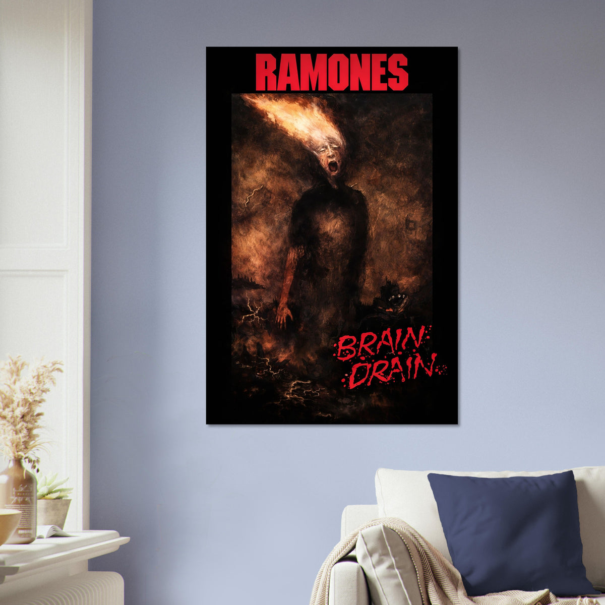 Ramones Poster – Brain Drain – Late 1980s Punk Rock Era 5