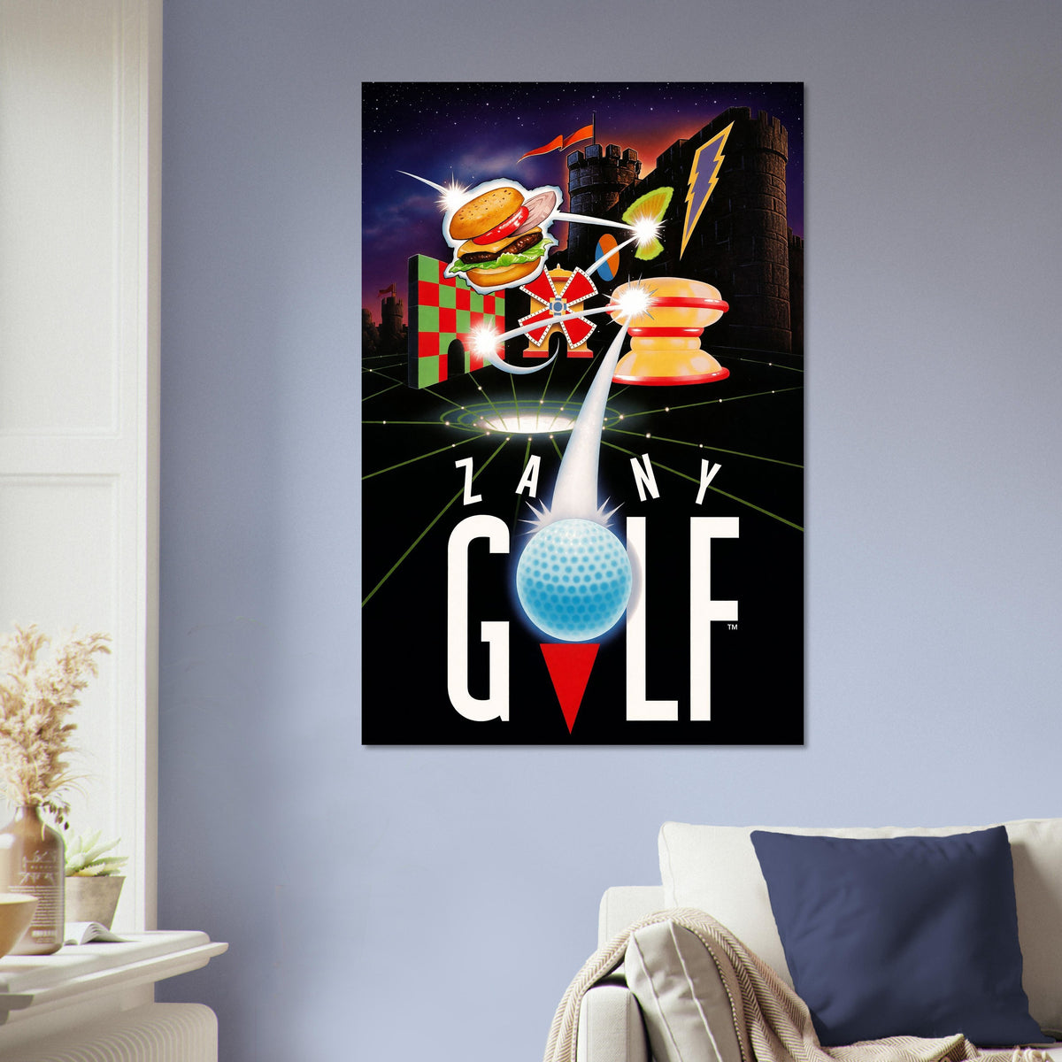 Zany Golf Poster - Retro Arcade Mini Golf Video Game Art Wall Art Decor 5