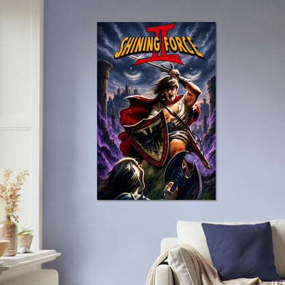 Shining Force II Poster – Fantasy Warrior Hero Sword Battle Wall Art Decor 5
