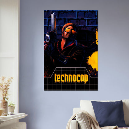Technocop Retro Sci-Fi Action Hero Poster – 1980s Cyberpunk Wall Art Decor 5