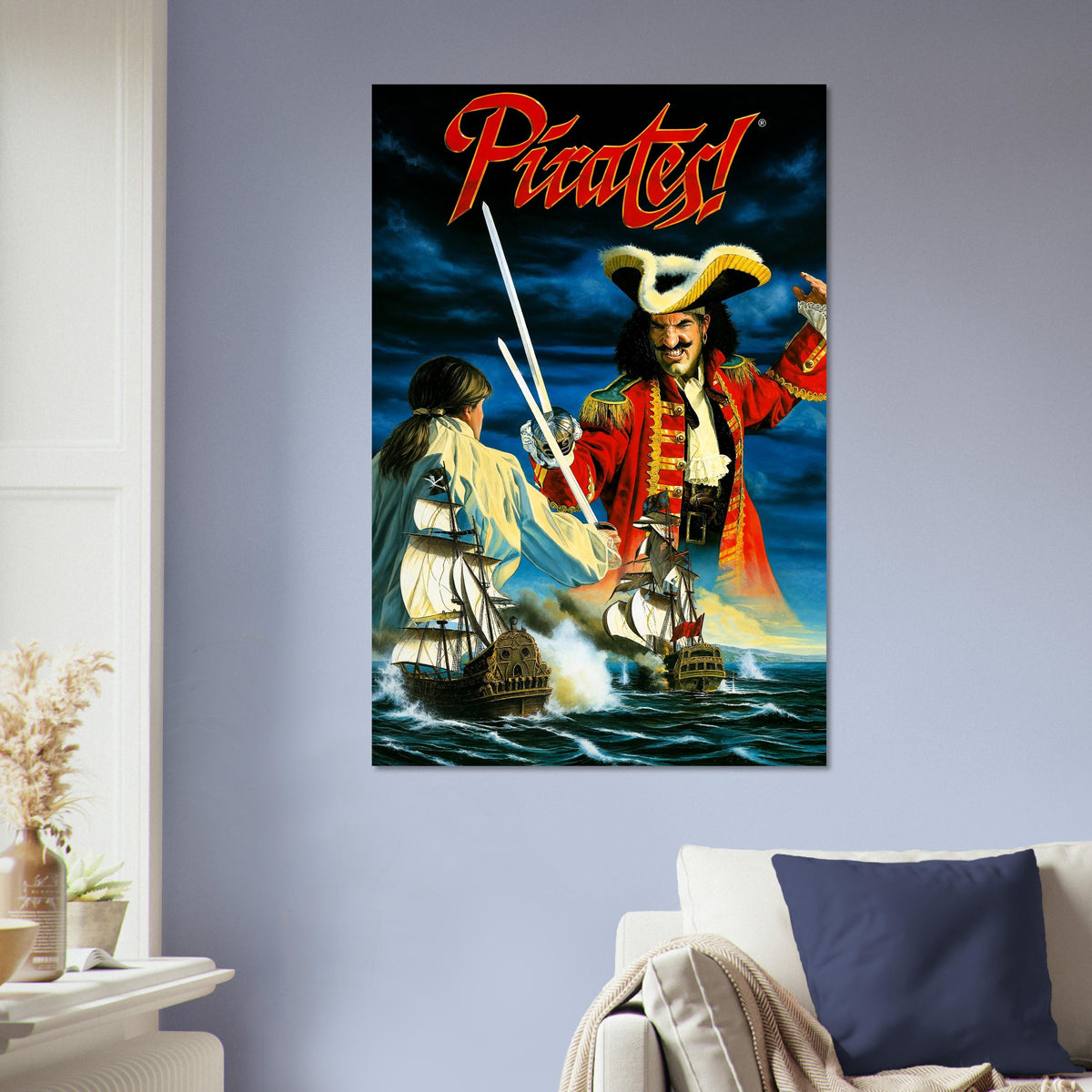 Pirates! Gold Poster - Swashbuckling Sea Battle Retro Game Art Wall Art 5