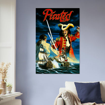 Pirates! Gold Poster - Swashbuckling Sea Battle Retro Game Art Wall Art 5