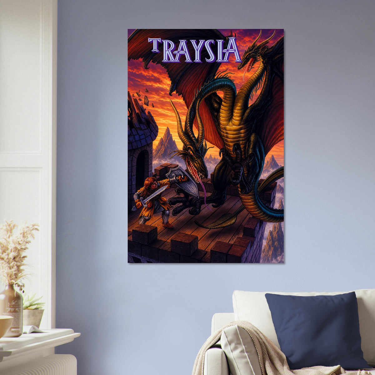 Traysia Poster - Fantasy RPG Adventure Retro Game Art Wall Art Decor 5