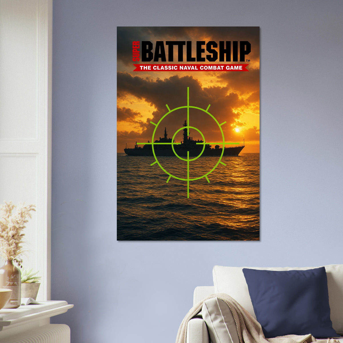 Super Battleship Poster - Classic Naval Combat Game Art Wall Art Decor 5