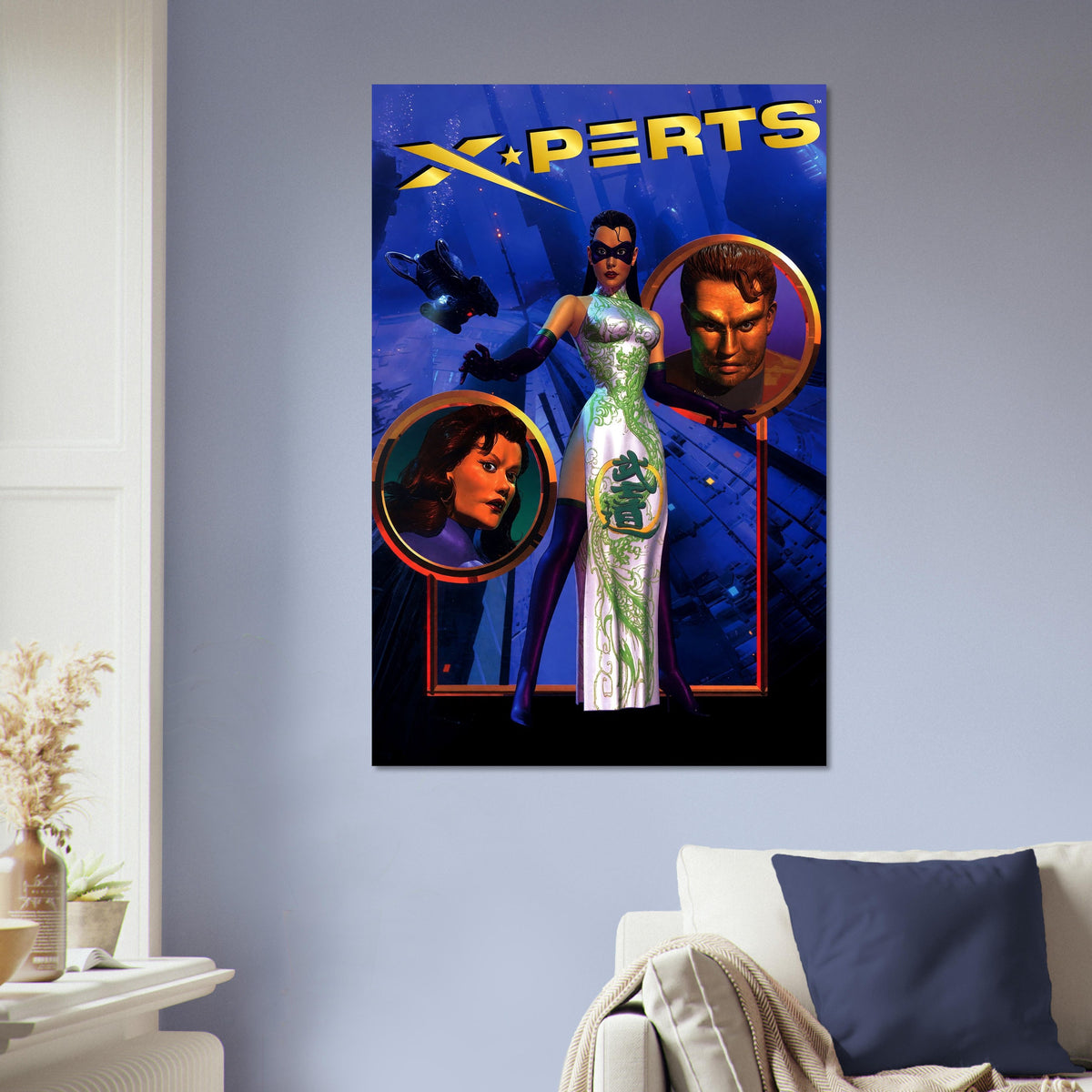X-Perts Sci-Fi Spy Poster – Retro Action Adventure 1990s Art Wall Art Decor 5