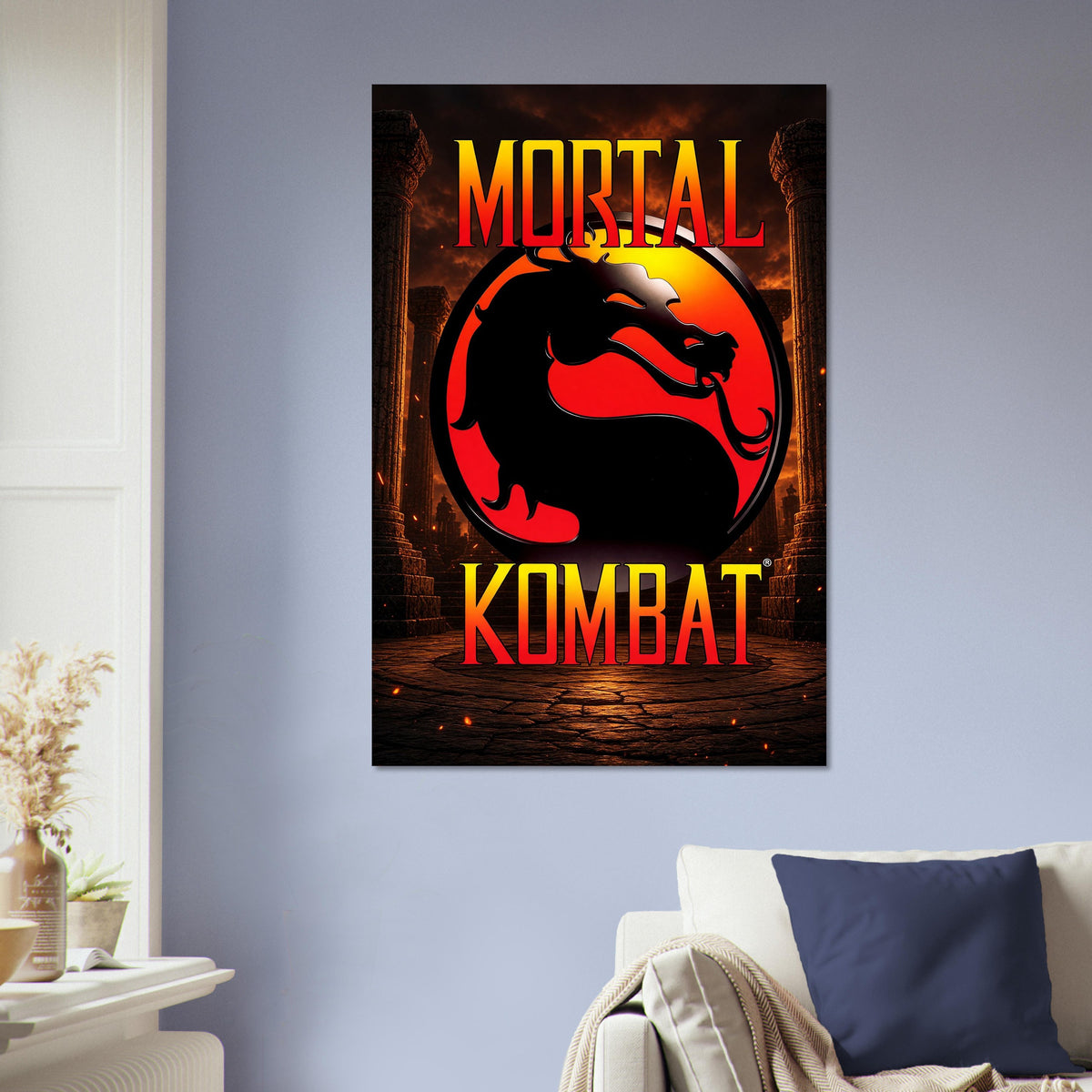 Mortal Kombat Dragon Logo Poster – Fighting Game Icon Art Wall Art Decor 5