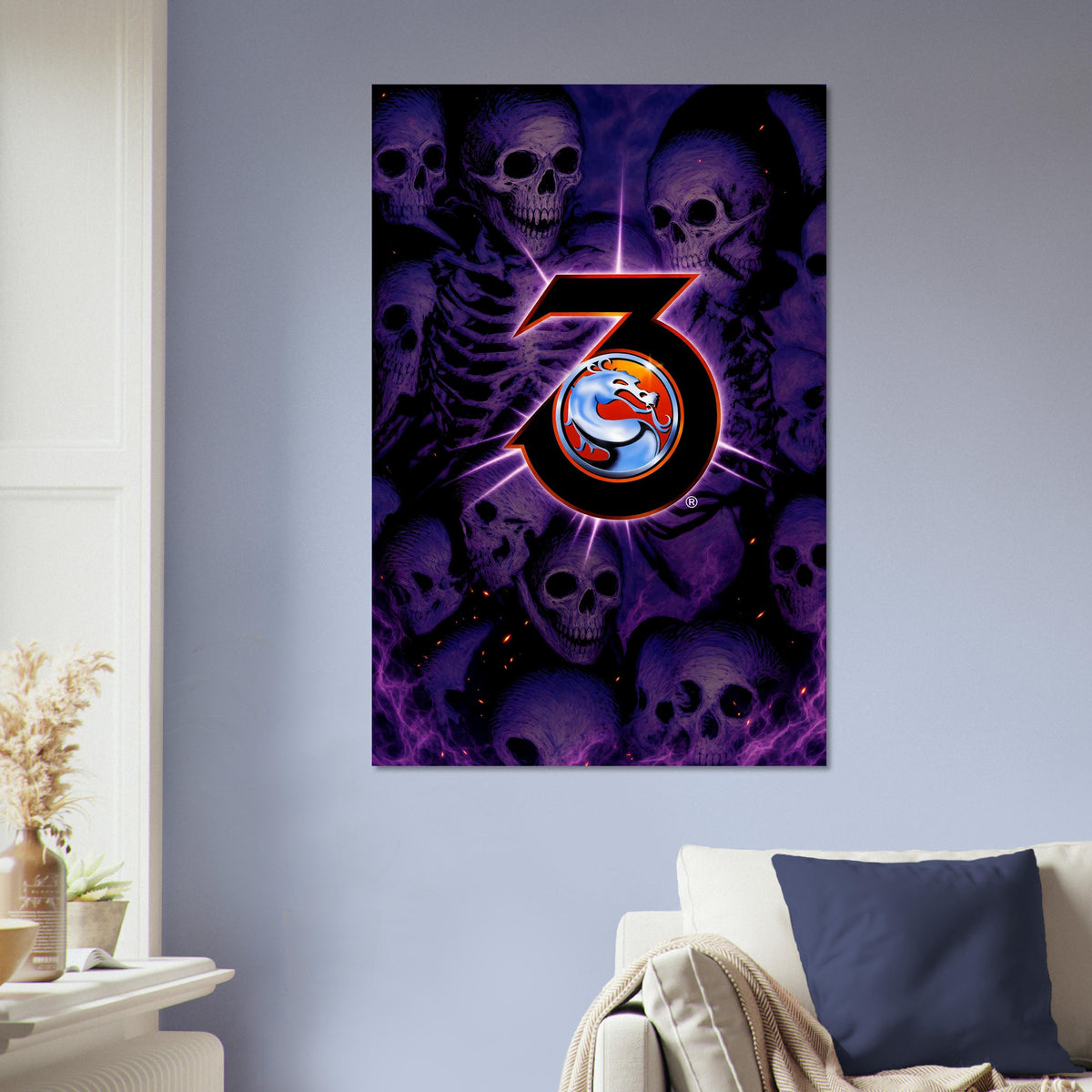 Mortal Kombat 3 Poster - Dragon Logo Arcade Fighting Game Art Wall Art 5