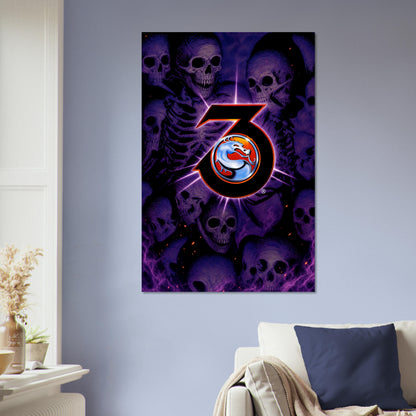 Mortal Kombat 3 Poster - Dragon Logo Arcade Fighting Game Art Wall Art 5