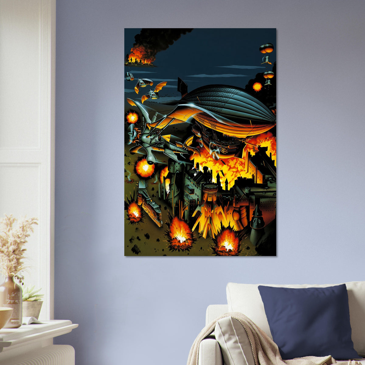 Steel Empire Poster - Steampunk Airship Battle Game Art Wall Art Decor 5