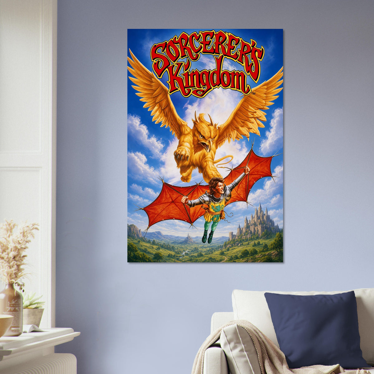 Sorcerer's Kingdom Fantasy Adventure Poster – Golden Griffin Wings 5