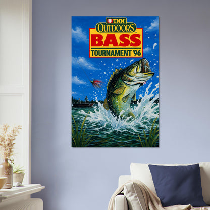 TNN Outdoors Bass Tournament '96 Poster – Largemouth Bass Fish Art 5