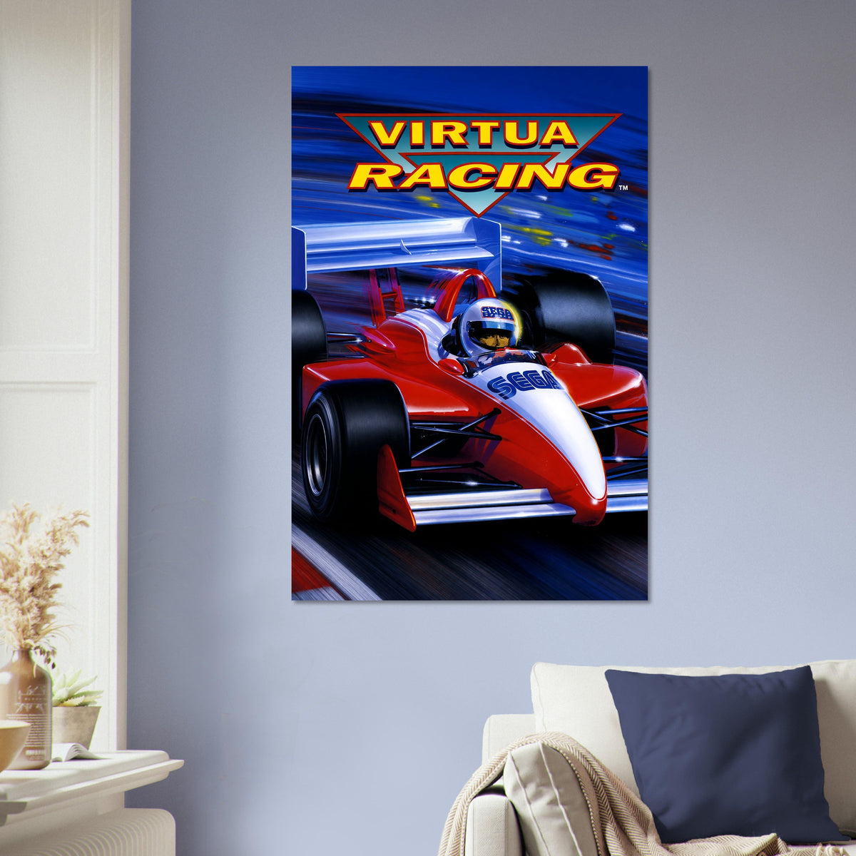 Virtua Racing Poster – Formula Race Car Driver 1992 Wall Art Decor 5