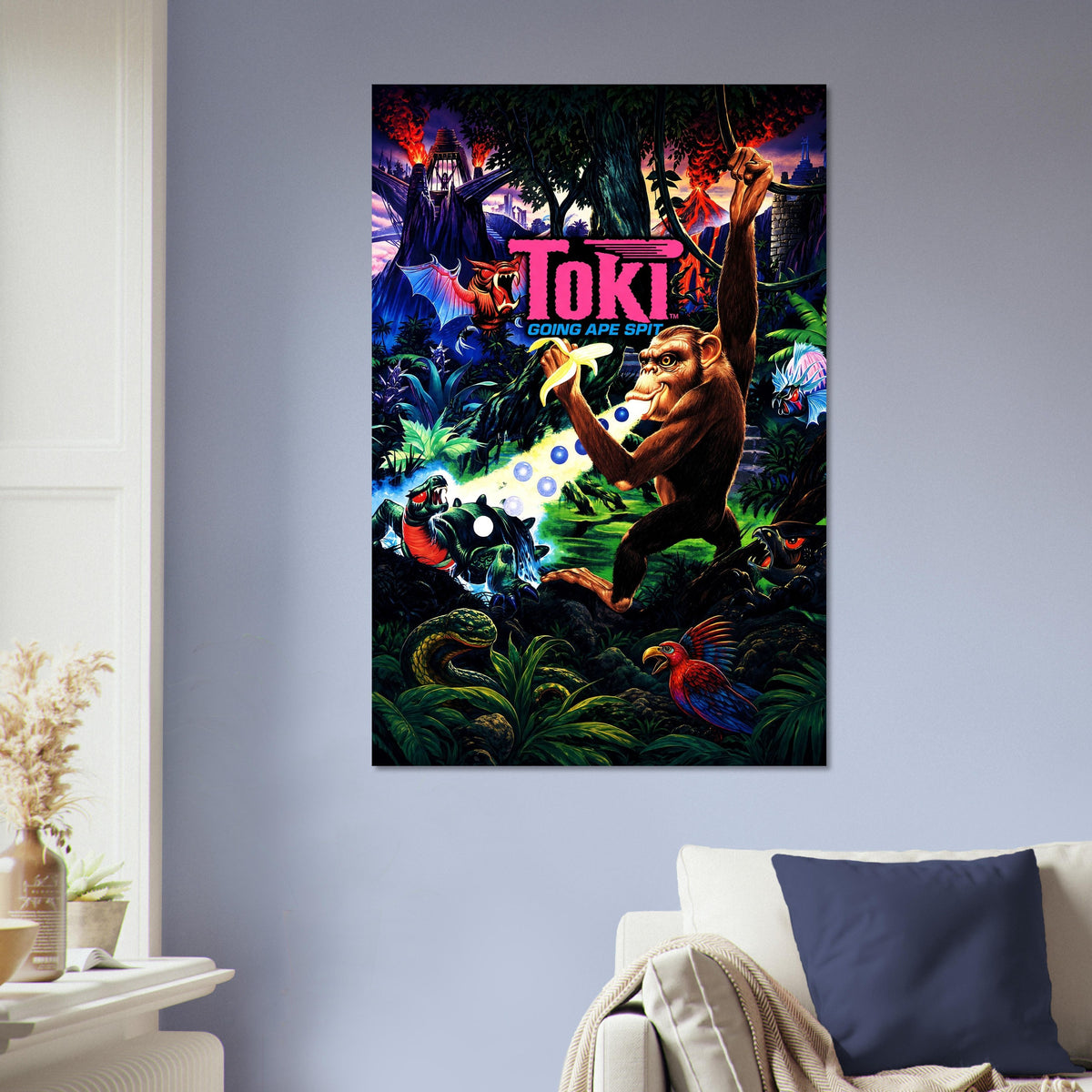 Toki Going Ape Spit Poster – Retro Arcade Game Art Wall Art Decor 5