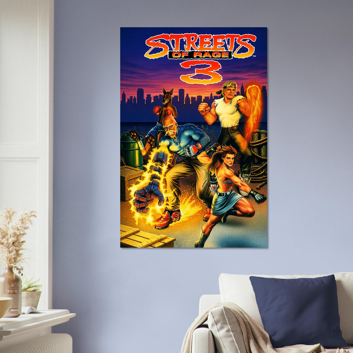 Streets of Rage 3 Poster – Classic Beat-Em-Up Game Cover Art Wall Art Decor 5
