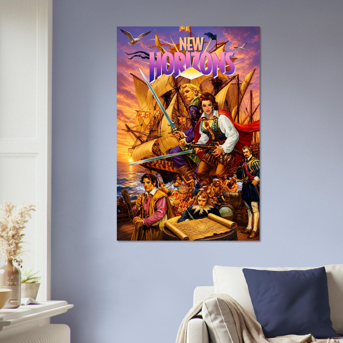 Uncharted Waters New Horizons Poster - Age of Sail RPG Game Art Wall Art 5