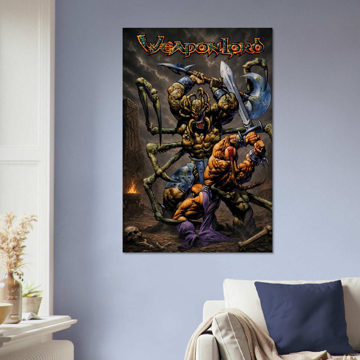 WeaponLord Poster - Fantasy Demon Warrior Fighting Game Art Wall Art 5