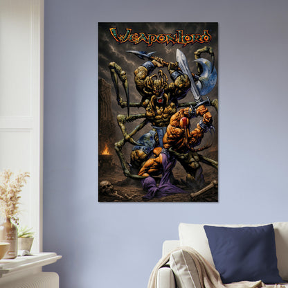 WeaponLord Poster - Fantasy Demon Warrior Fighting Game Art Wall Art 5