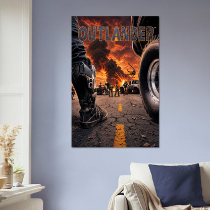 Outlander Post-Apocalyptic Desert Warrior Poster – Action Adventure Art 5