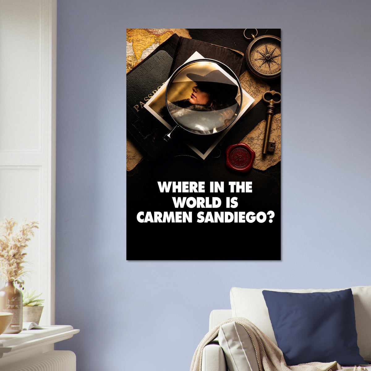 Where in the World is Carmen Sandiego Poster – Detective Mystery Adventure 5