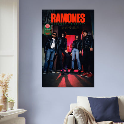 Ramones Poster – Halfway To Sanity – 1980s Punk Rock Album Art 5
