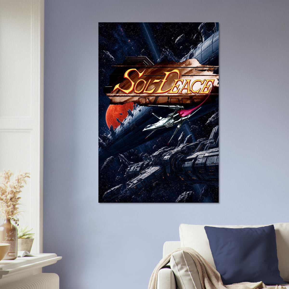 Sol-Deace Poster - Sci-Fi Starship Shooter Retro Game Art Wall Art 5