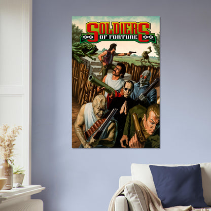 Soldiers of Fortune Poster – Action Adventure Mercenary Combat Art 5