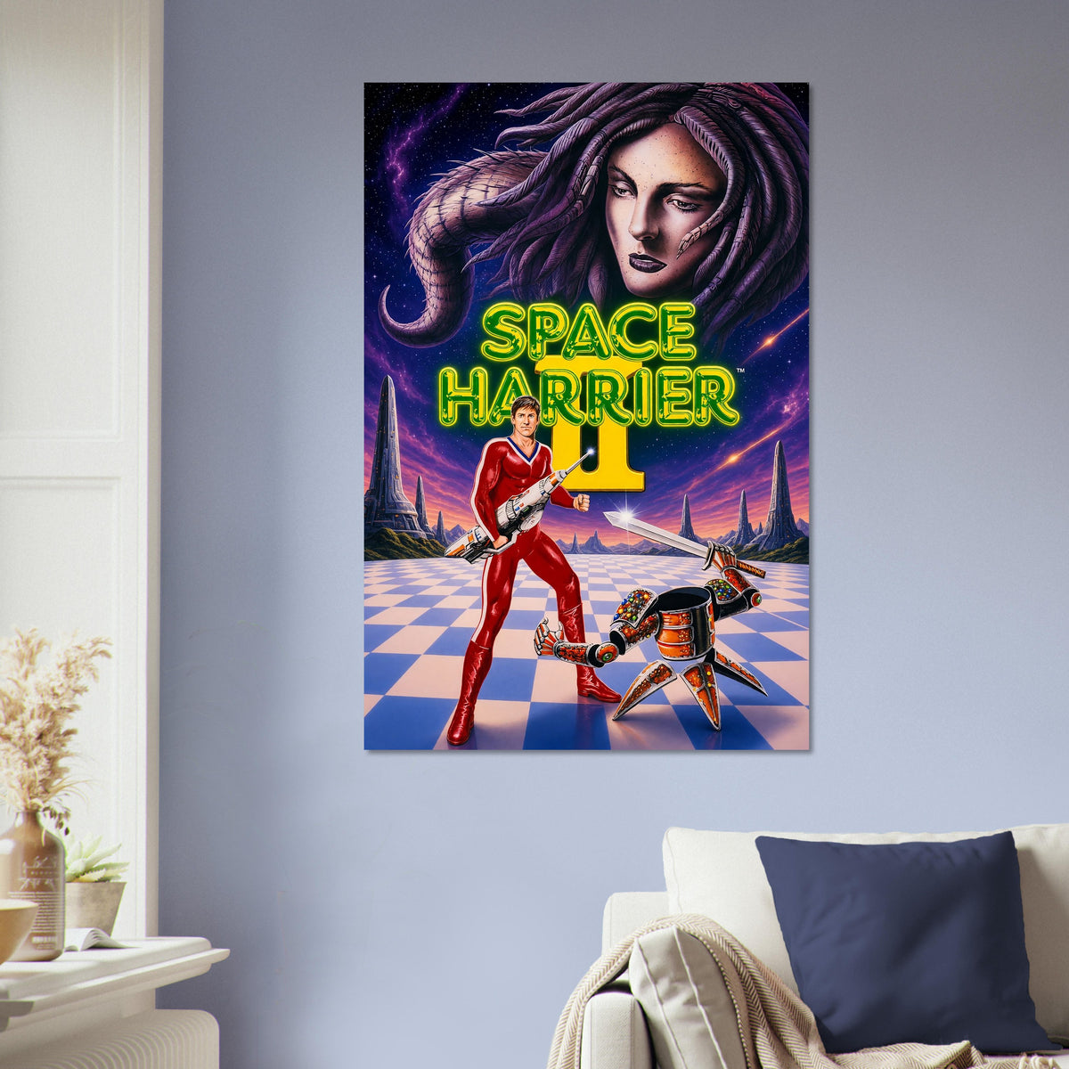 Space Harrier II Poster – Sci-Fi Arcade Game Woman Warrior Wall Art Decor 5