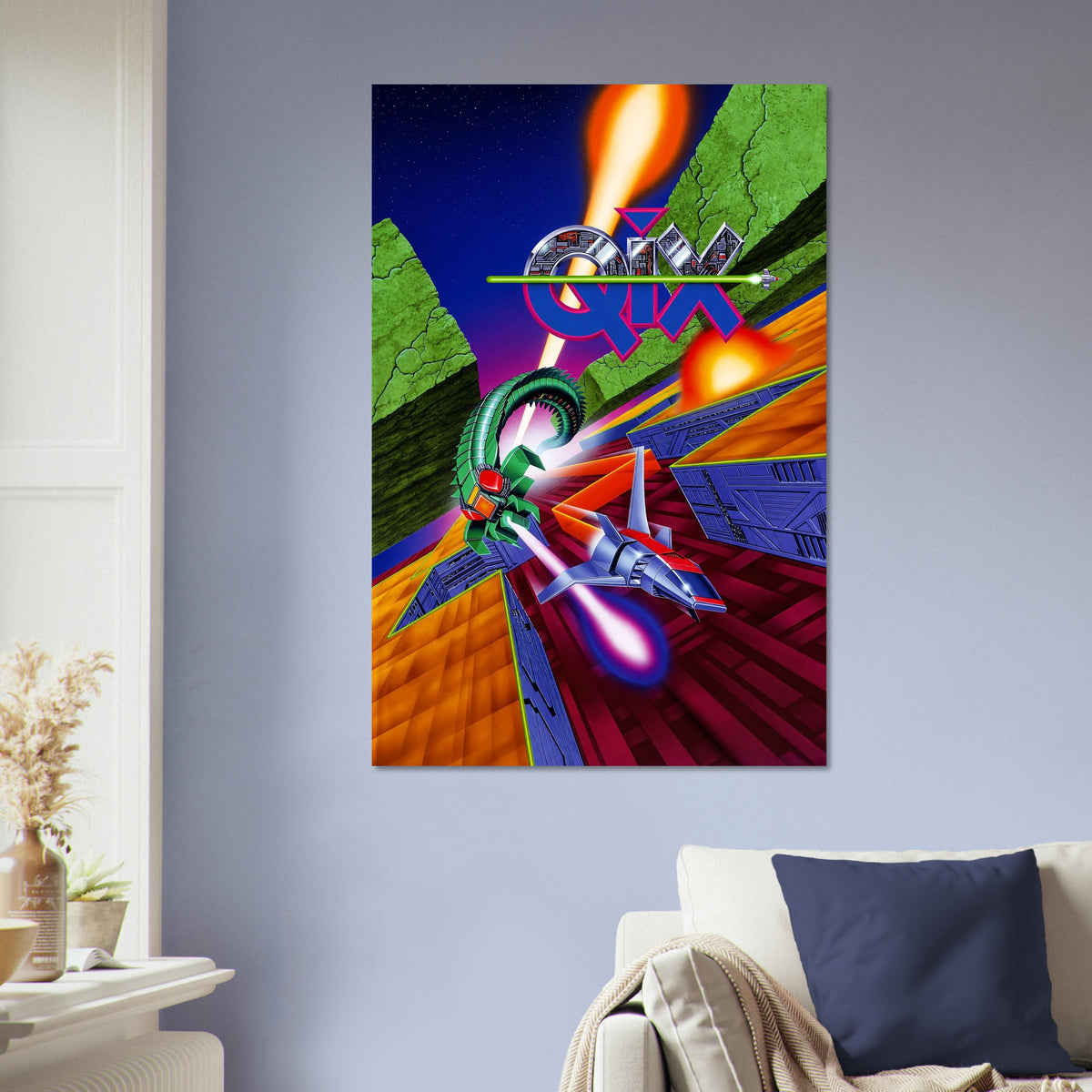 Ultimate Qix Poster - Retro Arcade Puzzle Game Art Print Wall Art Decor 5
