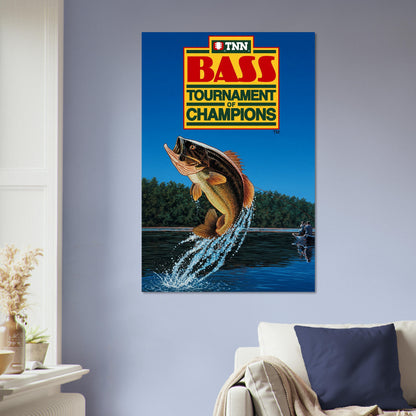 TNN Bass Tournament of Champions Poster – Largemouth Bass Fishing Art 5