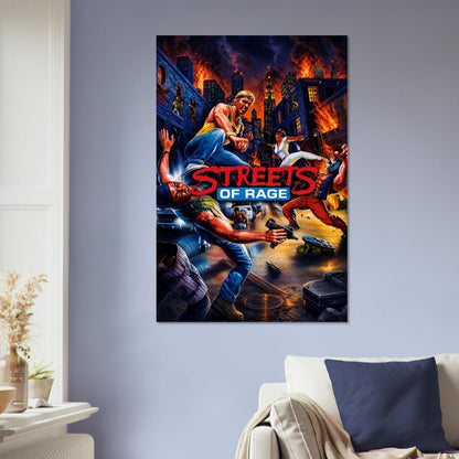 Streets of Rage Arcade Game Poster – Urban Combat Action Art Wall Art Decor 5