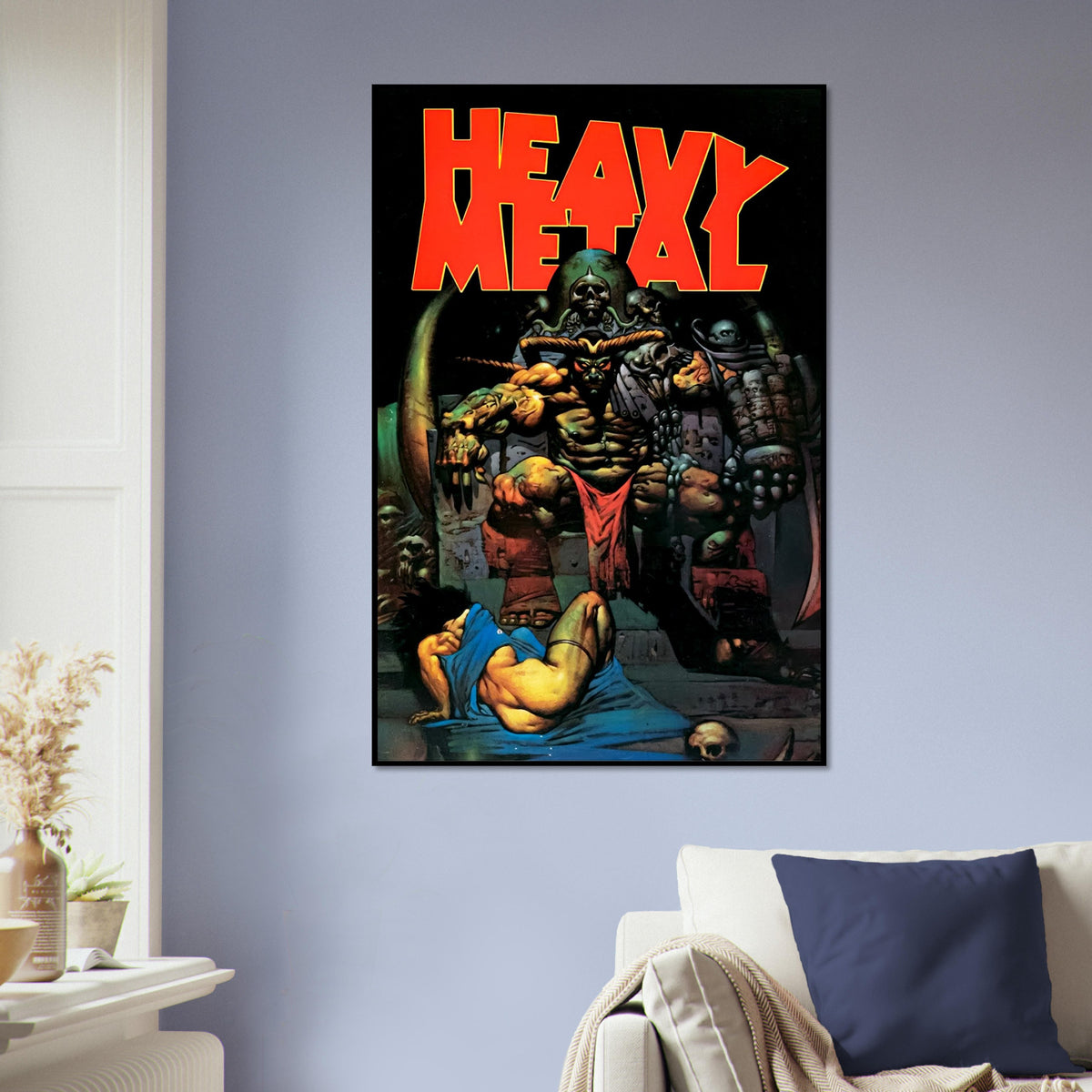 SIMON BISLEY HEAVY METAL POSTER DEMON THRONE COVER FROM V17 ISSUE 1993 3
