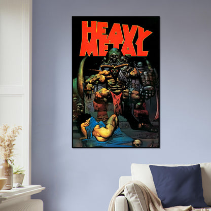 SIMON BISLEY HEAVY METAL POSTER DEMON THRONE COVER FROM V17 ISSUE 1993 3