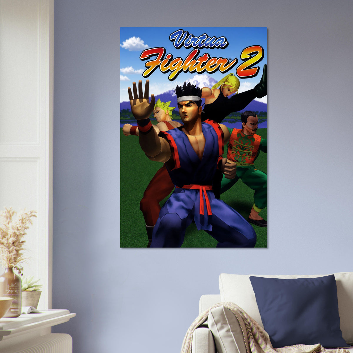 Virtua Fighter 2 Poster - Martial Arts Combat Retro Game Art Wall Art 5