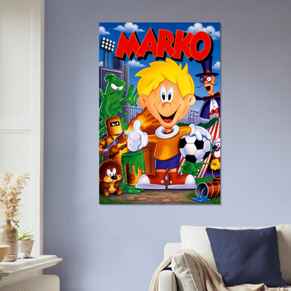 Marko's Magic Football Poster - Retro Platformer Game Art Wall Art Decor 5