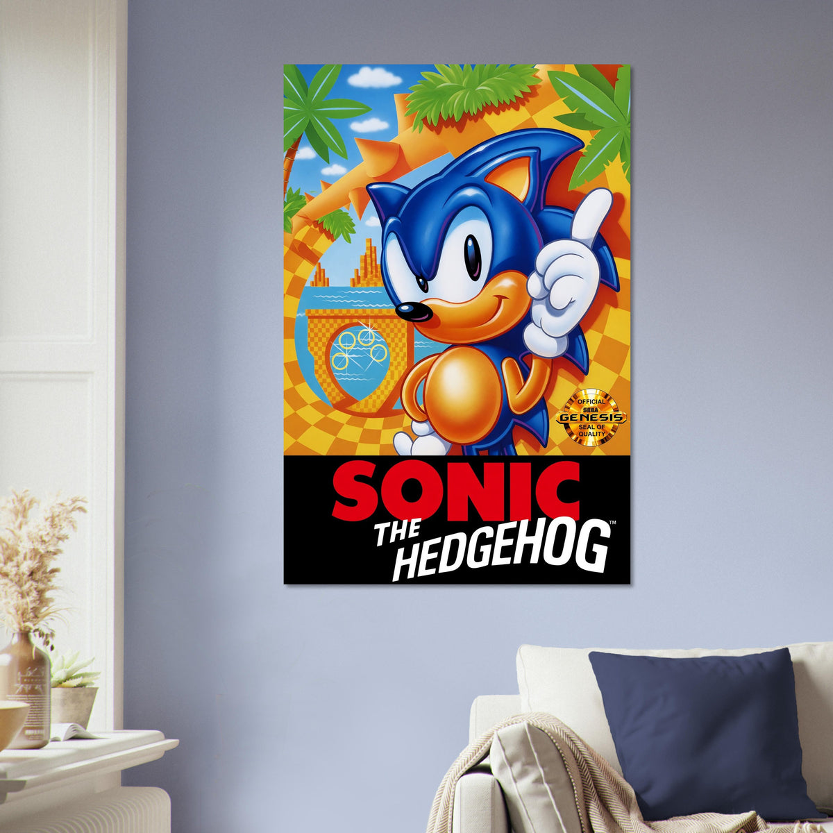 Sonic the Hedgehog Retro Video Game Poster – 1991 Classic Wall Art Decor 5