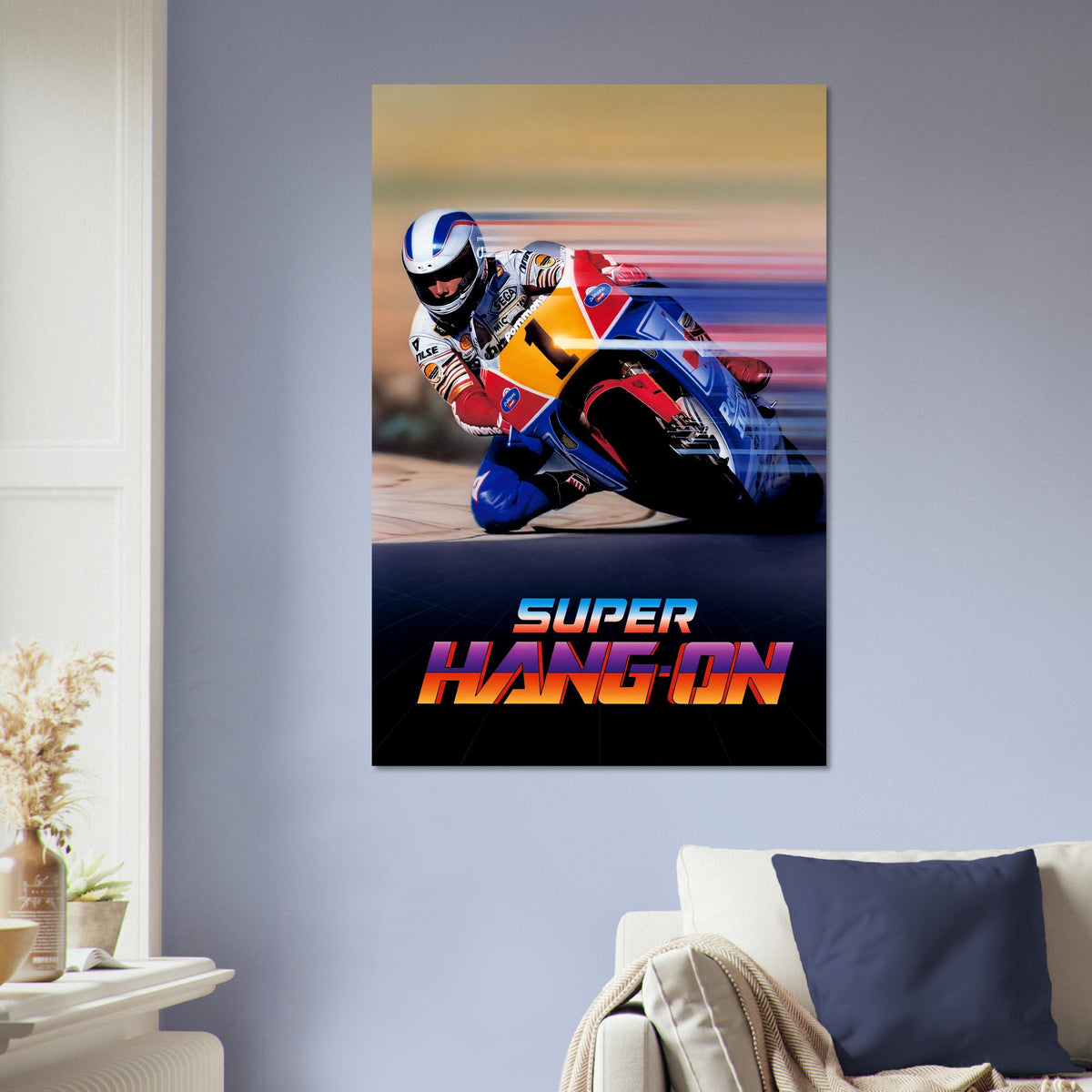 Super Hang-On Motorcycle Racing Poster – Retro Arcade Game Art Wall Art Decor 5