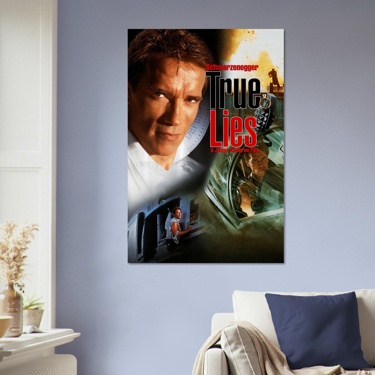 True Lies Action Movie Poster – Arnold Schwarzenegger Spy Thriller 5