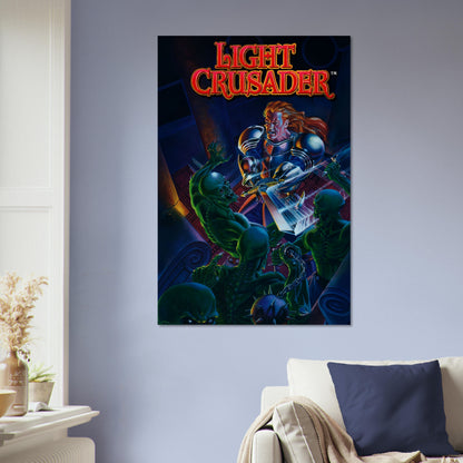 Light Crusader Poster – Armored Hero Battle Fantasy Art Wall Art Decor 5