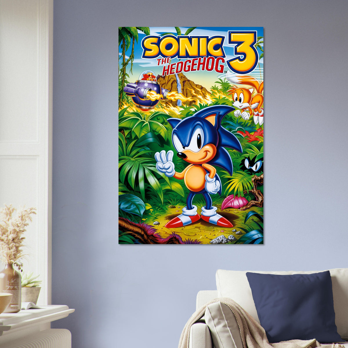 Sonic the Hedgehog 3 Poster – Classic Video Game Art Print Wall Art Decor 5