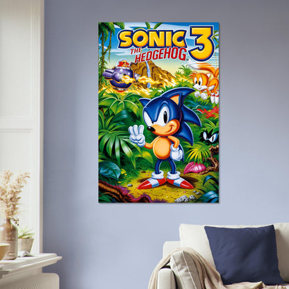 Sonic the Hedgehog 3 Poster – Classic Video Game Art Print Wall Art Decor 5