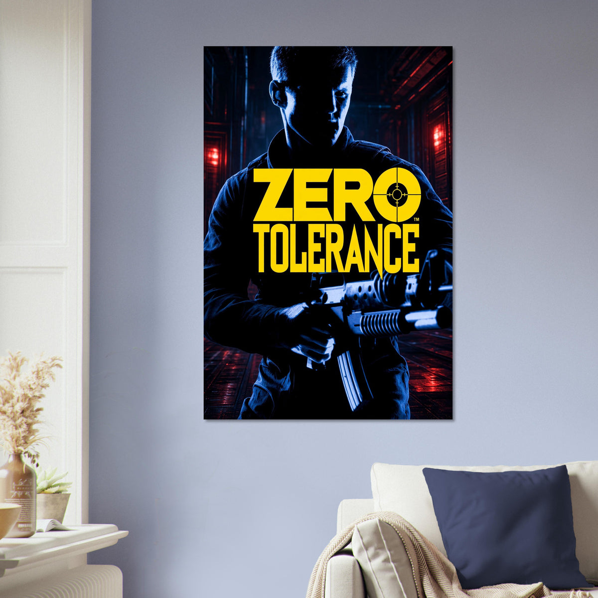 Zero Tolerance Action Poster – Armed Tactical Operative Wall Art Decor 5