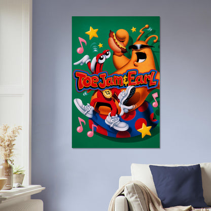 ToeJam & Earl Poster - Funky Alien Duo Retro Game Cover Art Wall Art 5