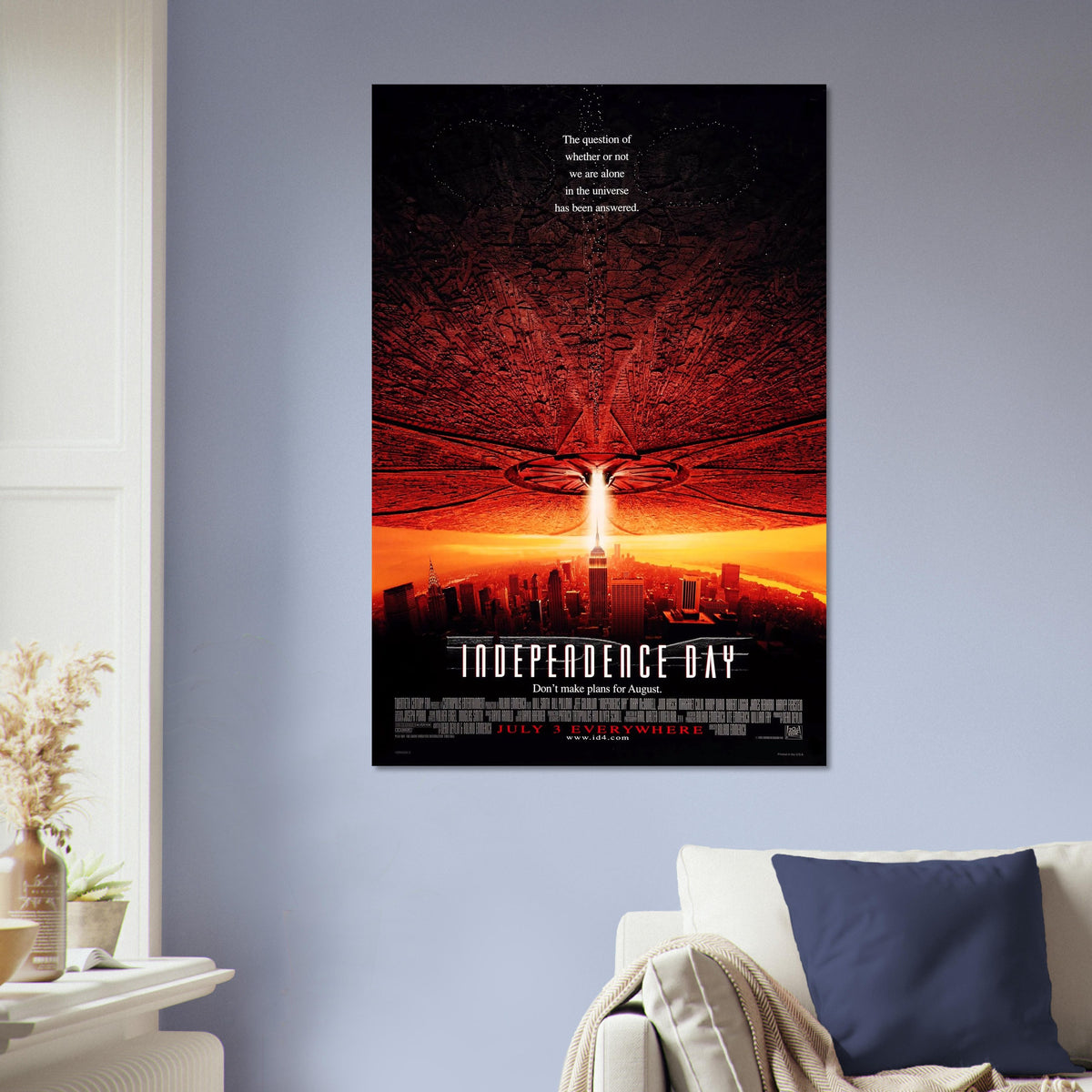 Independence Day 1996 Movie Poster – Alien Invasion Sci-Fi Wall Art Print 3