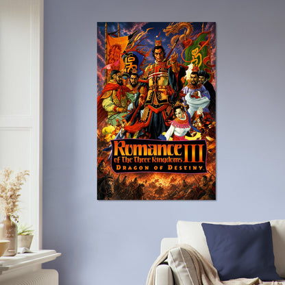 Romance of the Three Kingdoms III Dragon of Destiny Poster Wall Art Decor 5